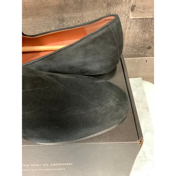 Vionic Womens 7.5W Black Suede Leather Willa Flats Loafers Slip On Casual LB7-15 - Picture 7 of 12